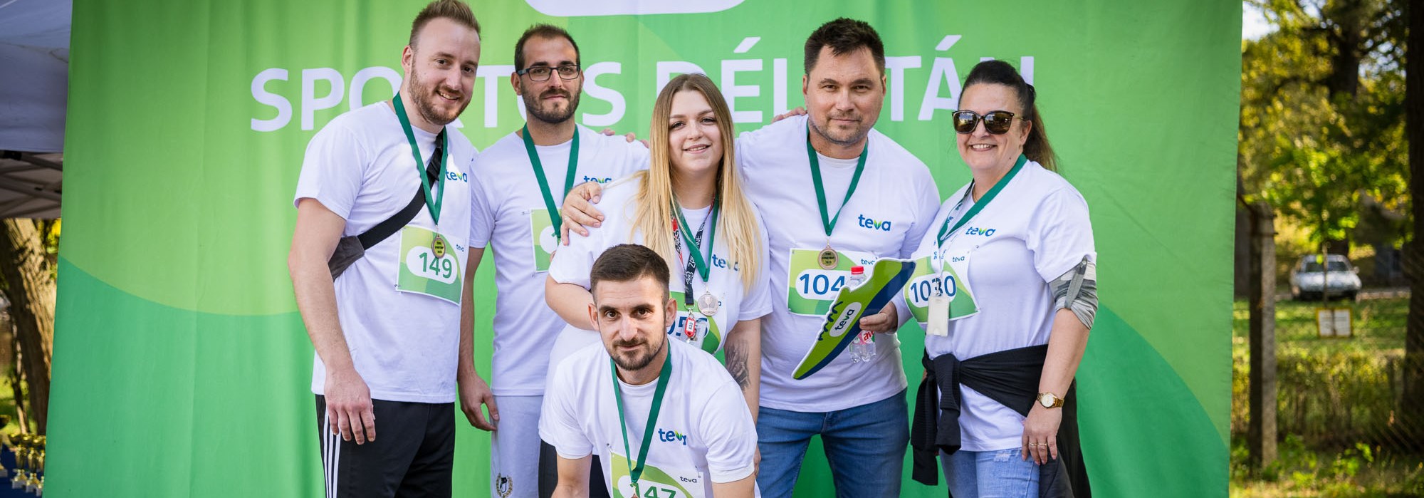 Teva TGO employees before the race