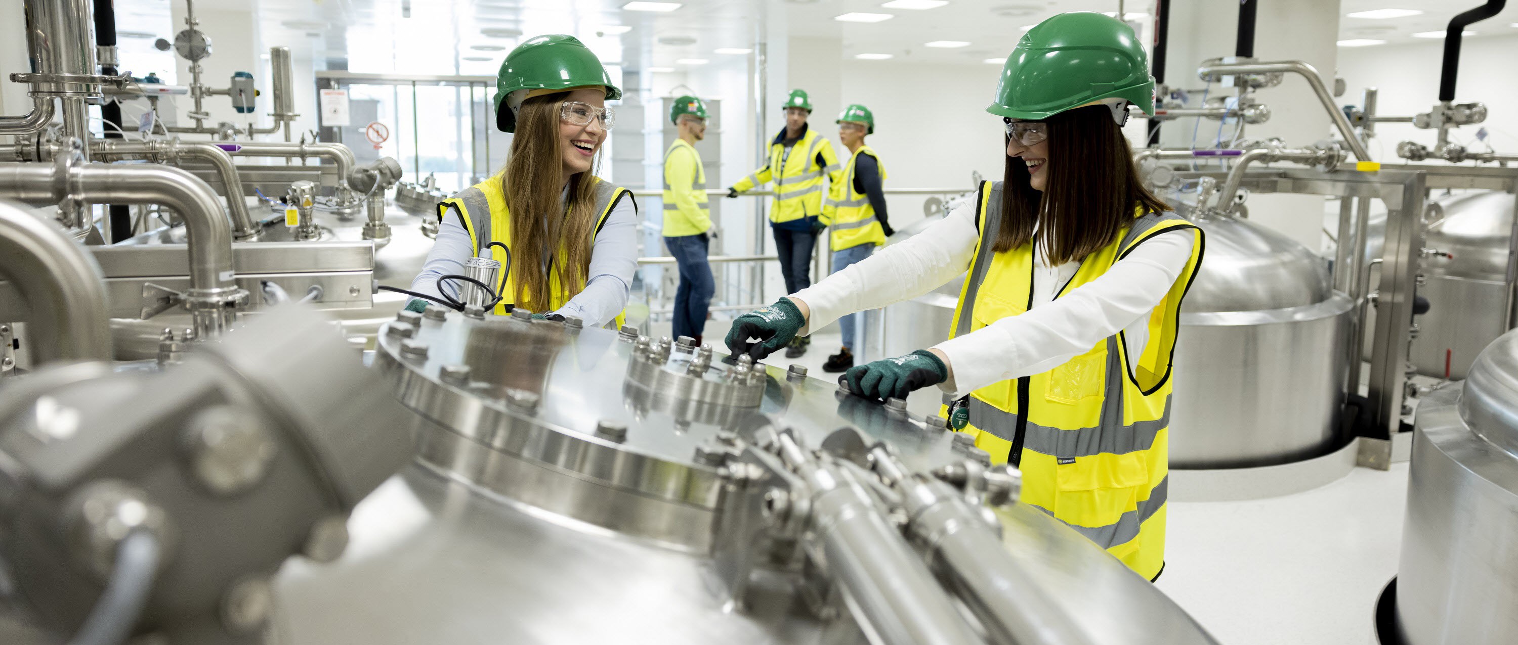 Female employees in manufacturing