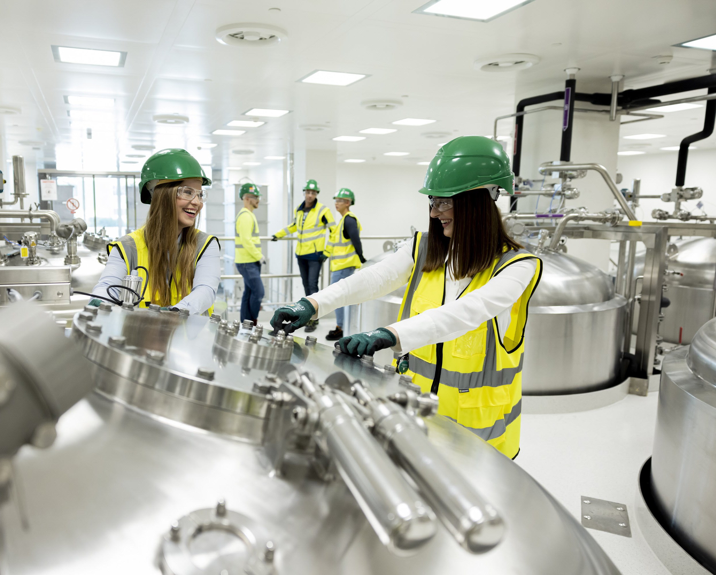 Female employees in manufacturing