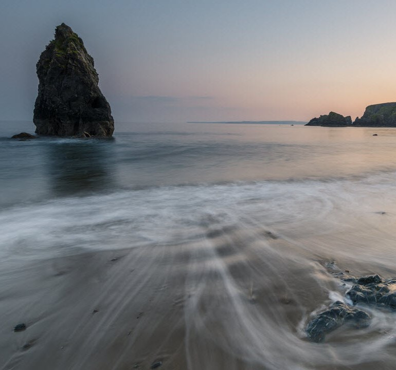 Beach photo long exposure